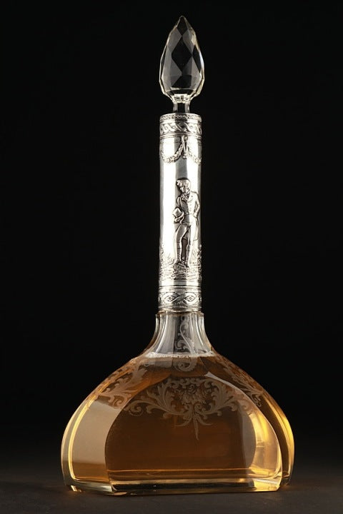 Large 19th-Century Silver-Mounted Decanter