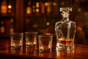 Personalised Decanter Gift Set for 18th, 30th, 40th or 50th Birthday