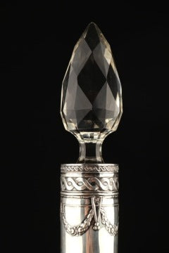Large 19th-Century Silver-Mounted Decanter