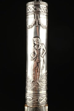 Large 19th-Century Silver-Mounted Decanter