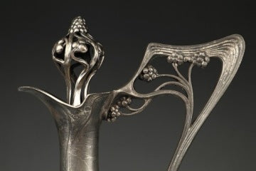 Large Art Nouveau Wine Decanter by Albert Kohler