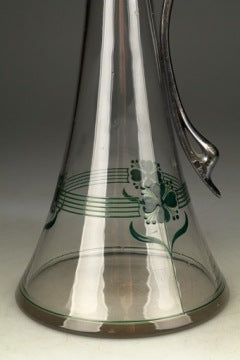 Large Art Nouveau Wine Decanter by WMF