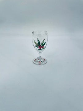 Vintage Glass Decanter and Shot Glass Set