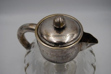 Hotel Germania-Breslau Vintage Glass Decanter