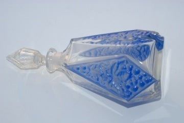 Antique Glass Decanter from Huta Niemen by Juliusz Stolle