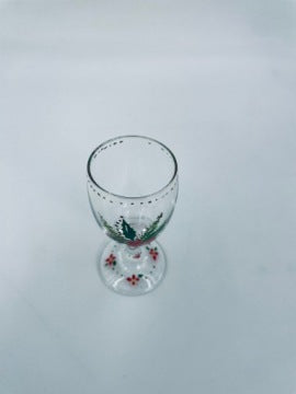 Vintage Glass Decanter and Shot Glass Set