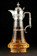 Large Silver-Mounted Wine Decanter by Bruckmann & Söhne