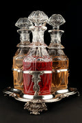 Decorative Stand with Decanters for Fruit Liqueurs