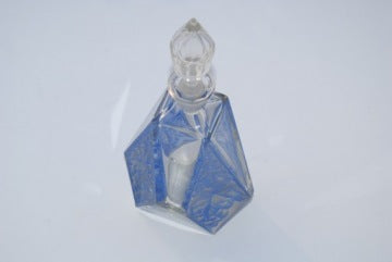 Antique Glass Decanter from Huta Niemen by Juliusz Stolle
