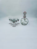 Vintage Glass Decanter and Shot Glass Set