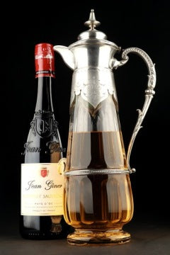 Large Silver-Mounted Wine Decanter by Koch & Bergfeld