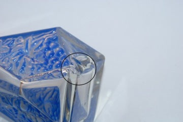 Antique Glass Decanter from Huta Niemen by Juliusz Stolle