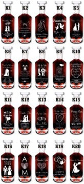 Engraved Decanter and Shot Glass Set for Wedding, Birthday or Thank-You Gift