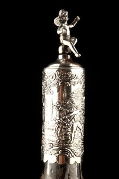 Large Hanau Silver-Mounted Decanter