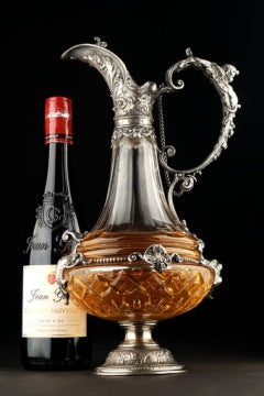 Large Art Nouveau Wine Decanter by WMF