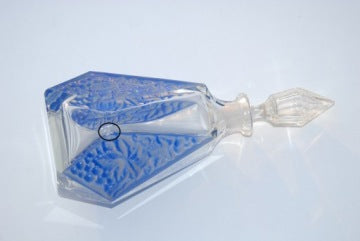 Antique Glass Decanter from Huta Niemen by Juliusz Stolle