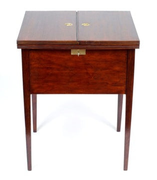 Bar Cabinet with Decanters and Glasses